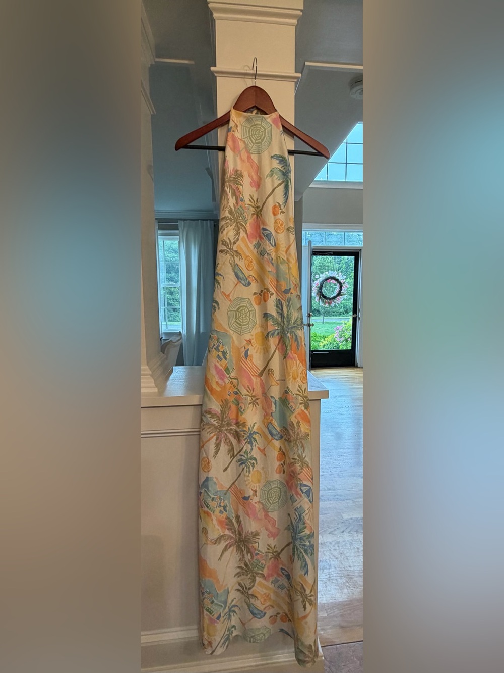 Dress Forum Tropical Resort Halter Maxi Dress – Size S – NWT